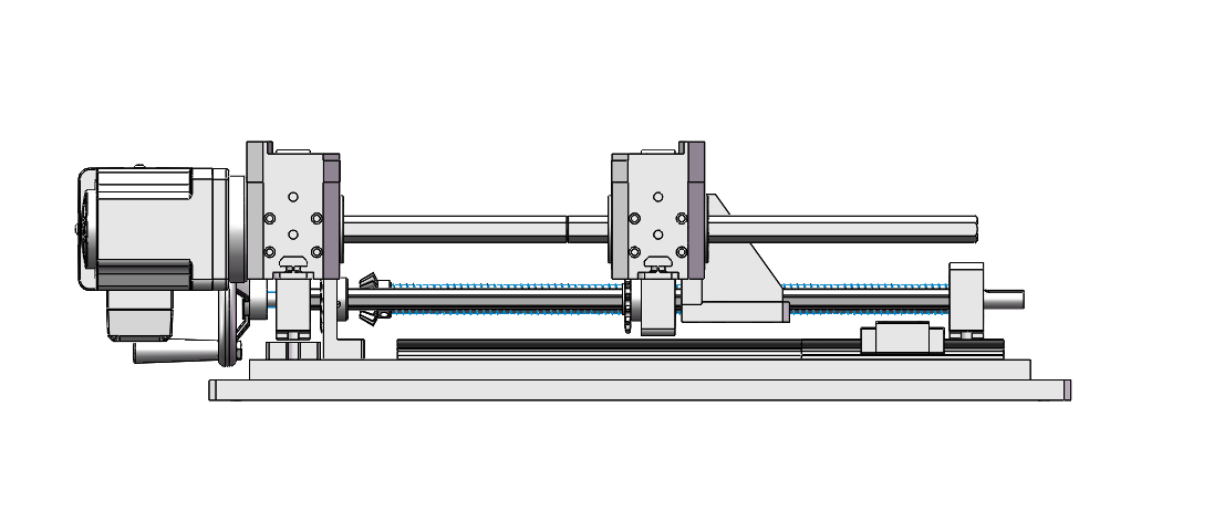 单向可调节宽度皮带线