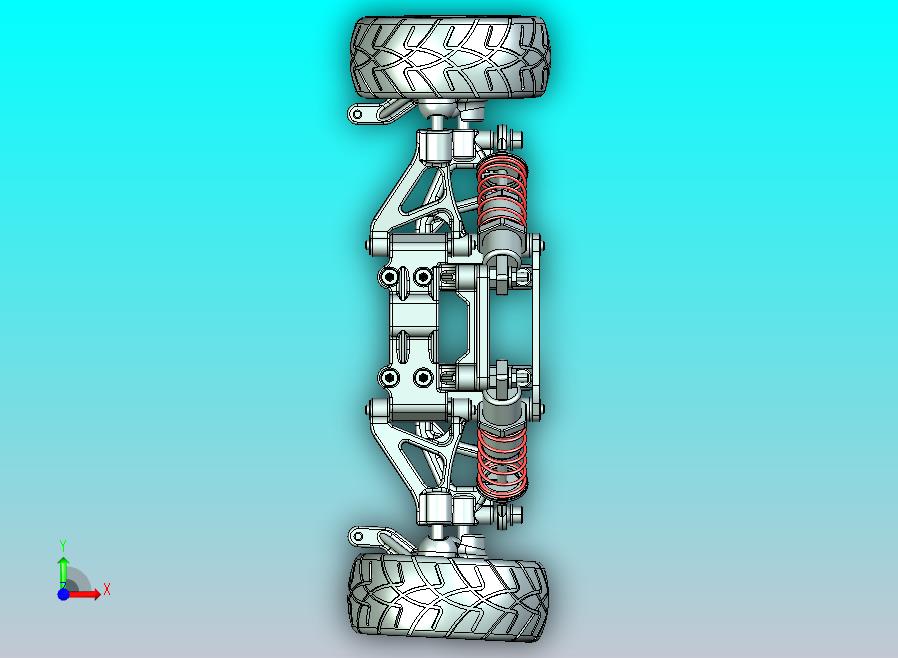 西门子 NX10.0 设计的双惠什伯恩悬架系统