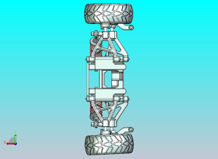 西门子 NX10.0 设计的双惠什伯恩悬架系统