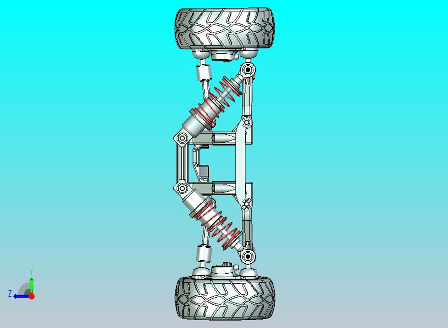 西门子 NX10.0 设计的双惠什伯恩悬架系统