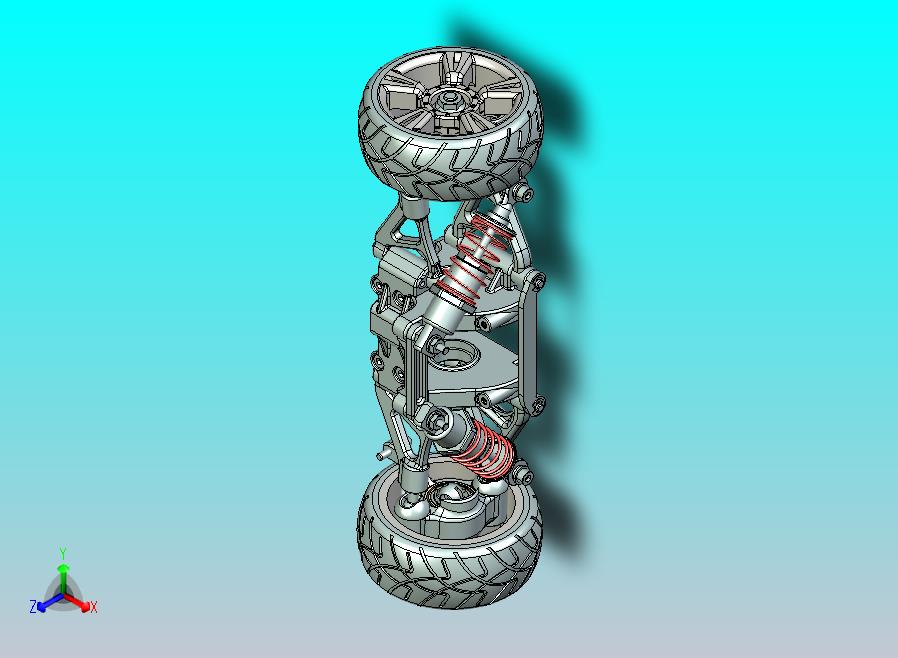 西门子 NX10.0 设计的双惠什伯恩悬架系统