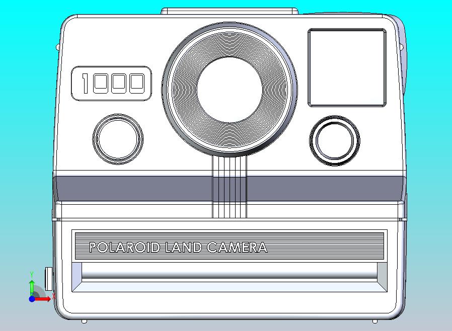 宝丽来陆地相机 1000