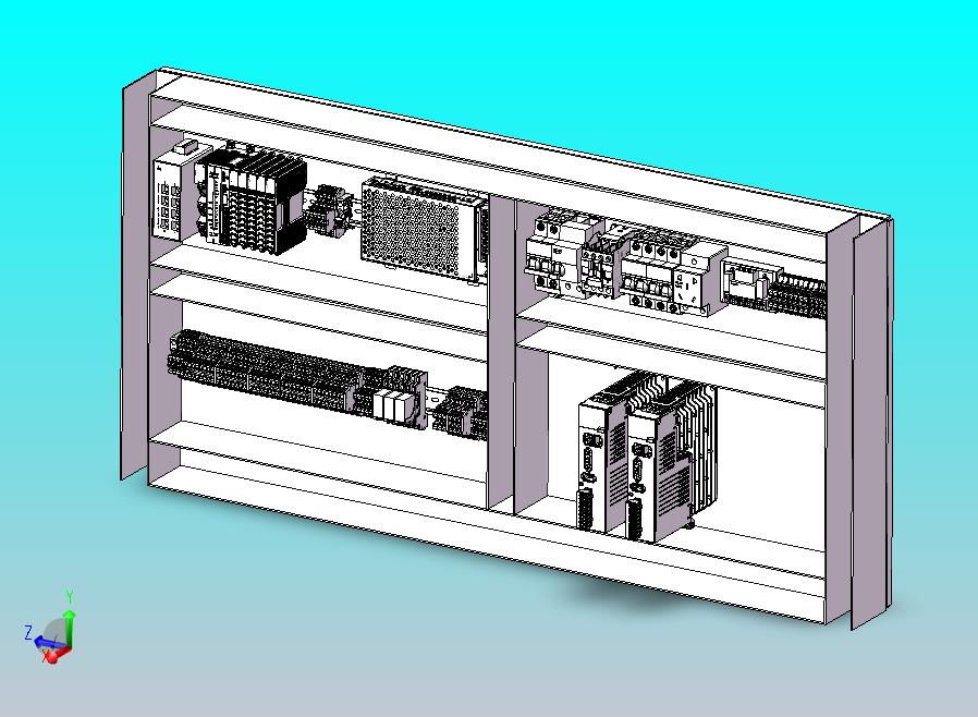 含plc，IO模块，空开，交流接触器，继电器，插座，振动盘控制器