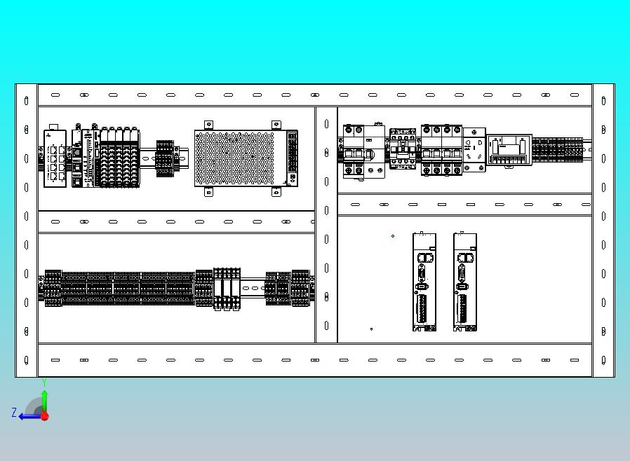 含plc，IO模块，空开，交流接触器，继电器，插座，振动盘控制器