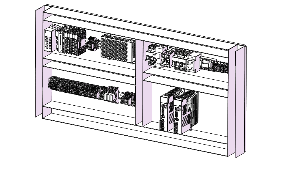 含plc，IO模块，空开，交流接触器，继电器，插座，振动盘控制器