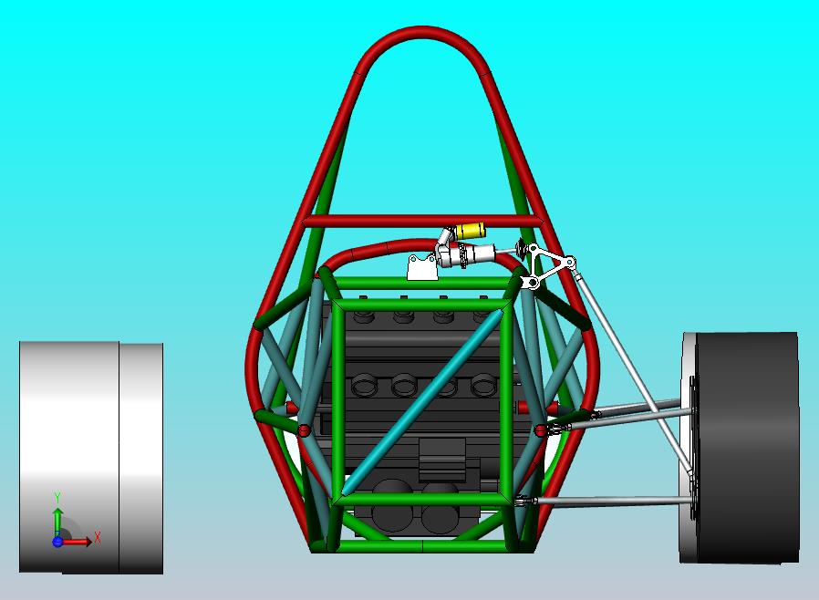 后驱赛车3D模型
