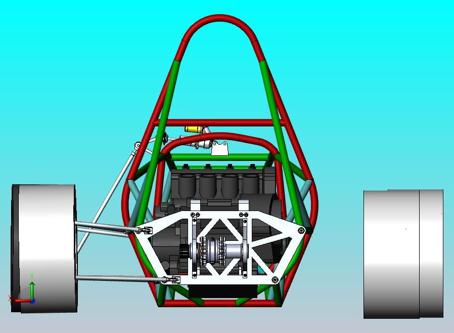 后驱赛车3D模型