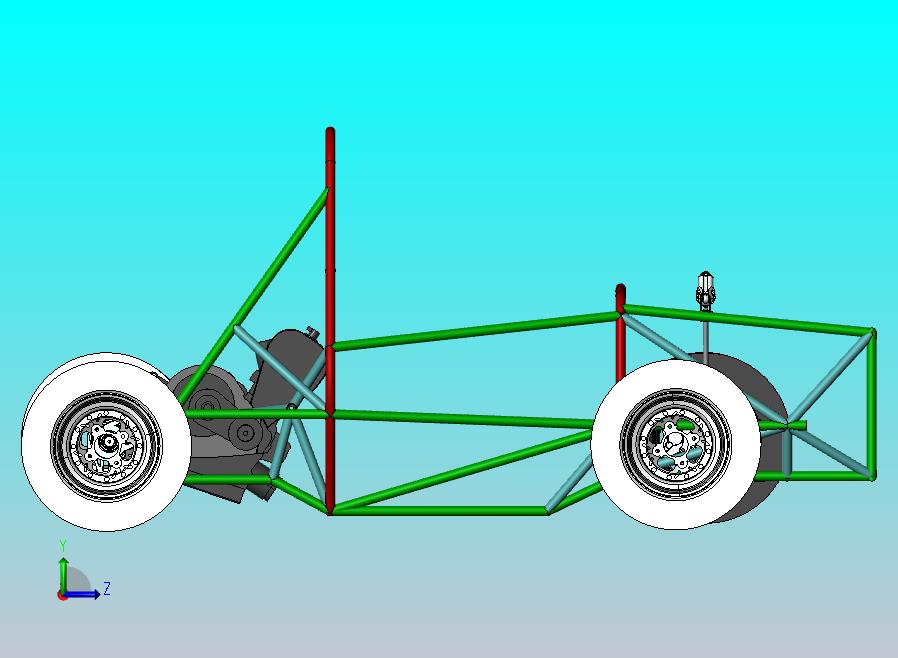 后驱赛车3D模型