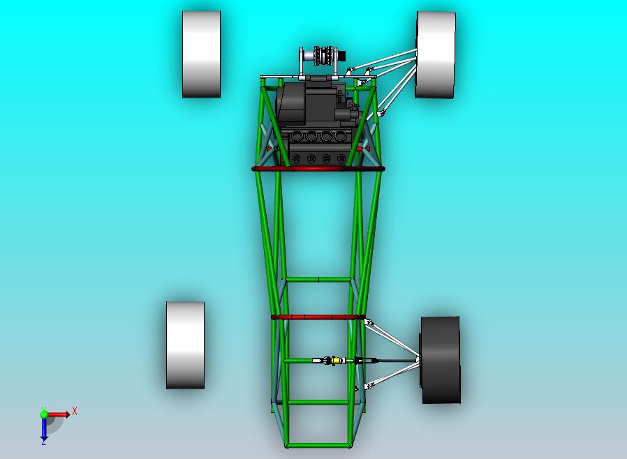 后驱赛车3D模型