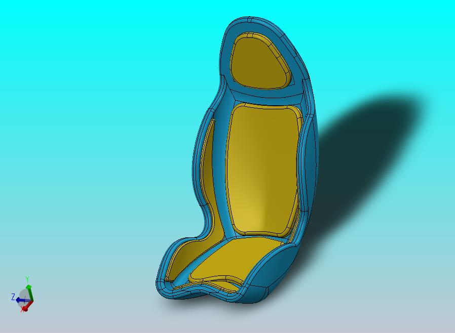 碳纤维桶形座椅结构