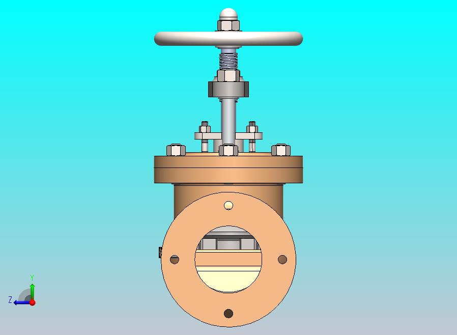 三维机械阀门设计