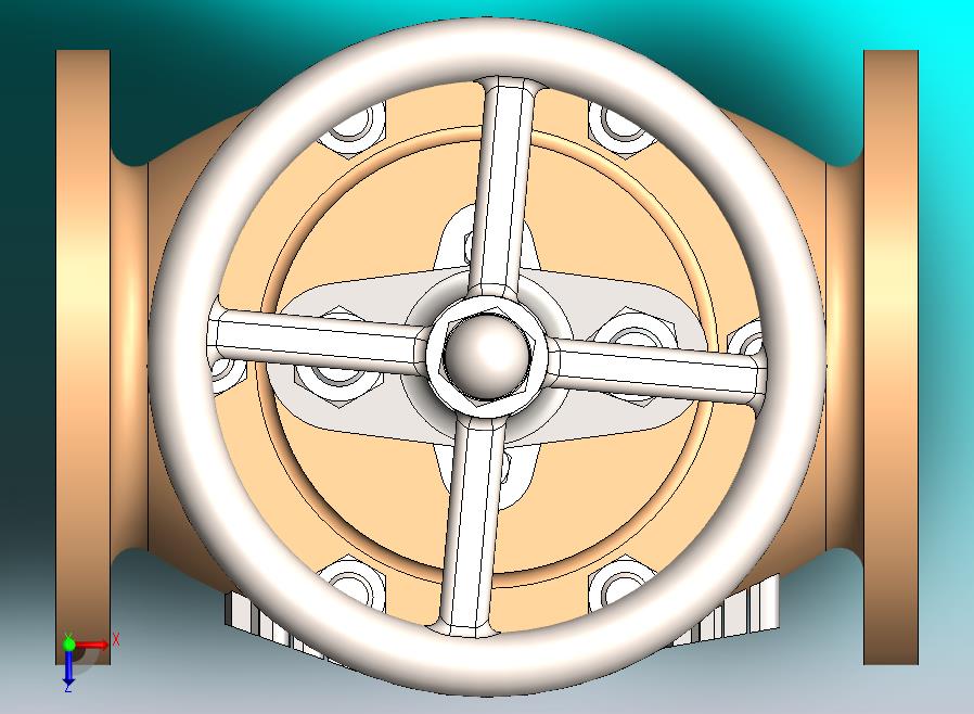 三维机械阀门设计