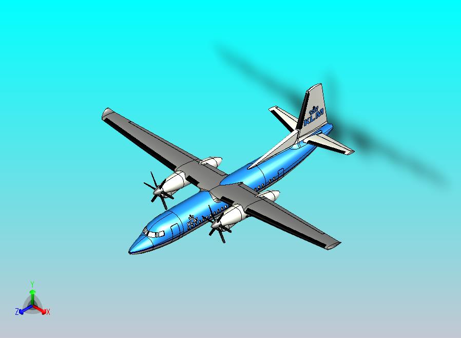 50人座涡轮螺旋桨客机 福克 50 荷航