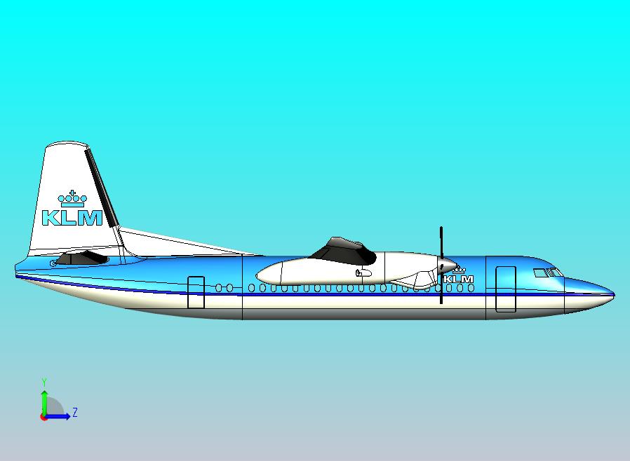 50人座涡轮螺旋桨客机 福克 50 荷航