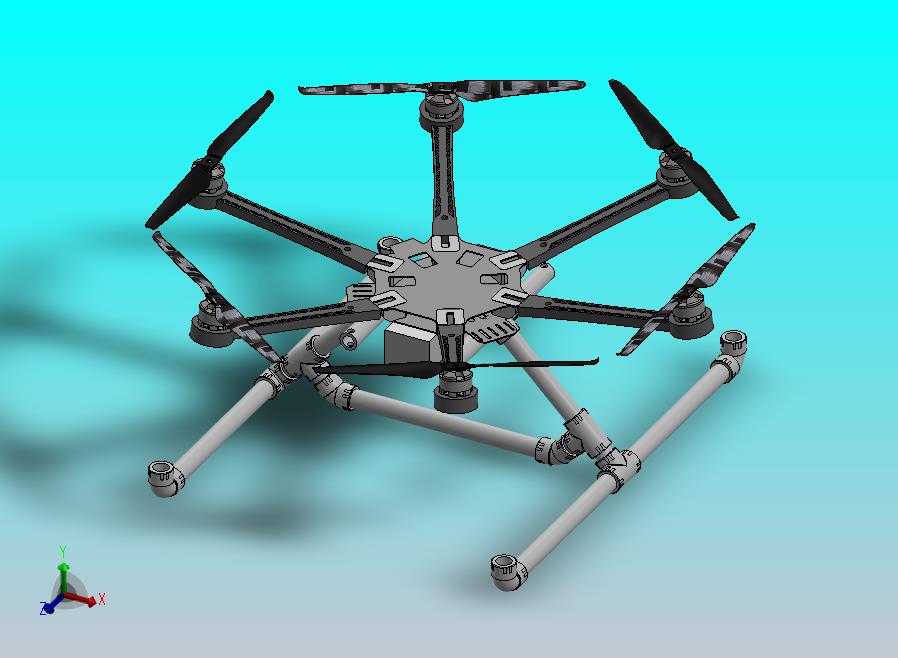 dji s800 evo  diy飞行器 起落架