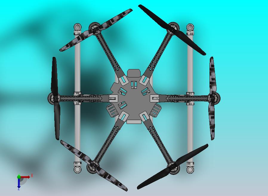 dji s800 evo  diy飞行器 起落架