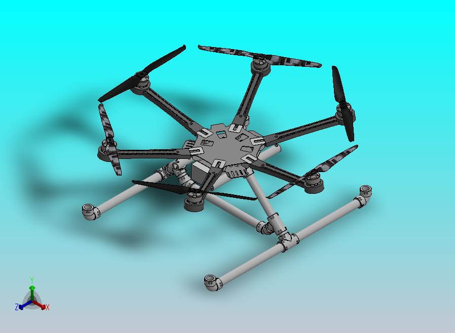 dji s800 evo  diy飞行器 起落架