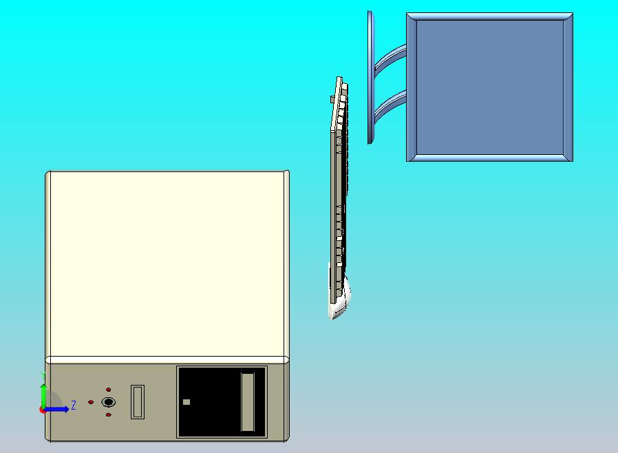 电脑四件套三维模型设计