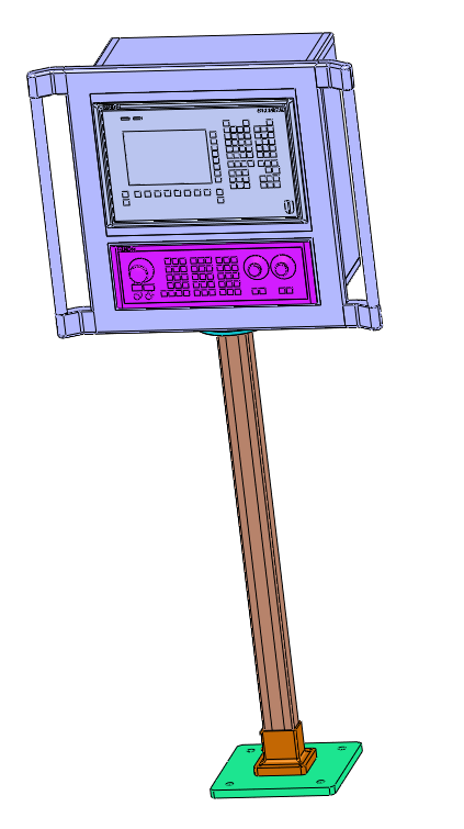 西门子10寸显示器面板落地操作箱