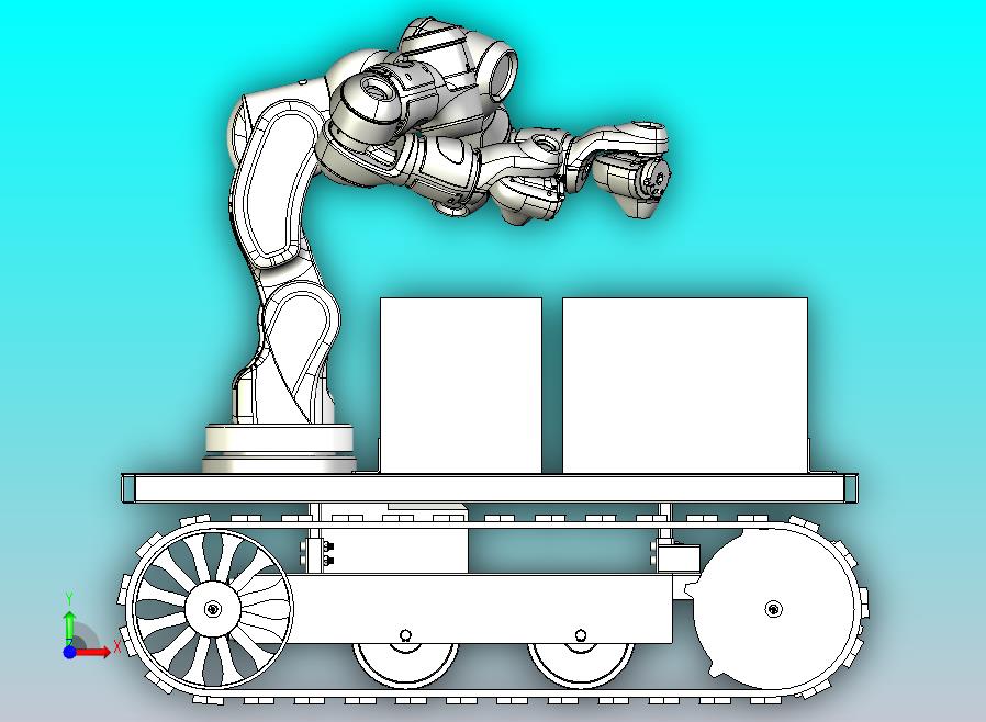 履带式移动机械臂复合机器人