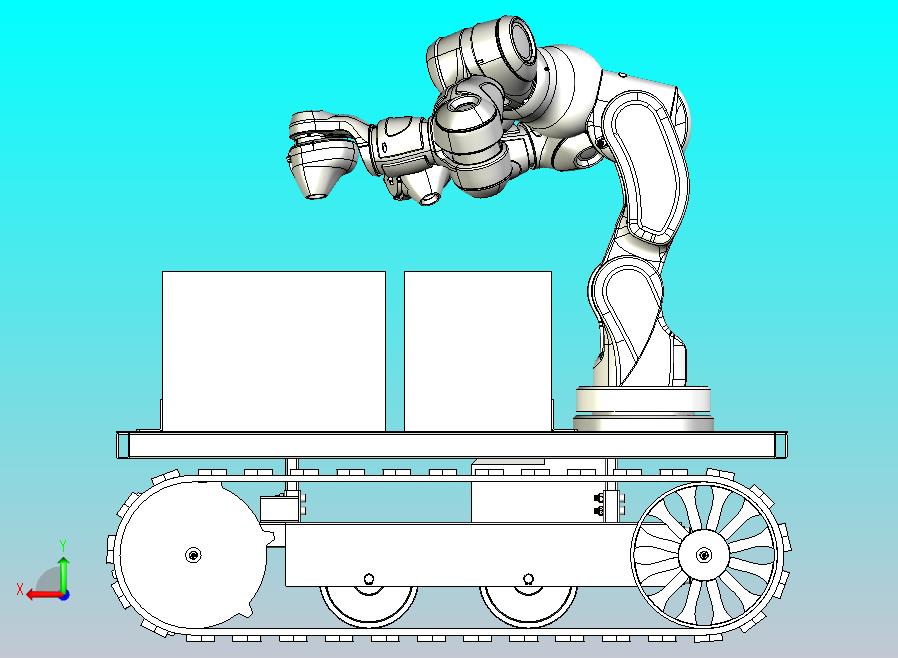 履带式移动机械臂复合机器人