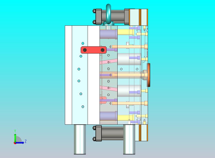 四方桶盖子模具设计
