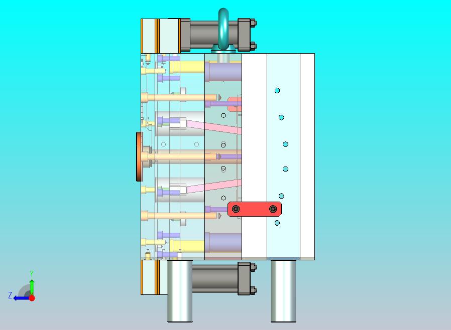 四方桶盖子模具设计