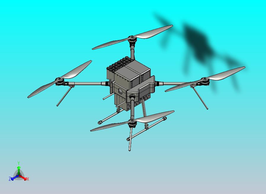 消毒器喷洒重型升降机无人机