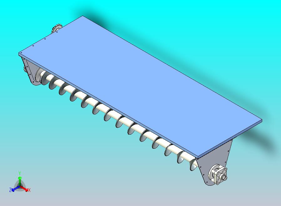 卧式螺旋搅拌轴设计