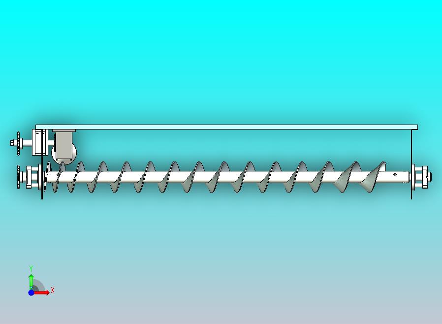 卧式螺旋搅拌轴设计