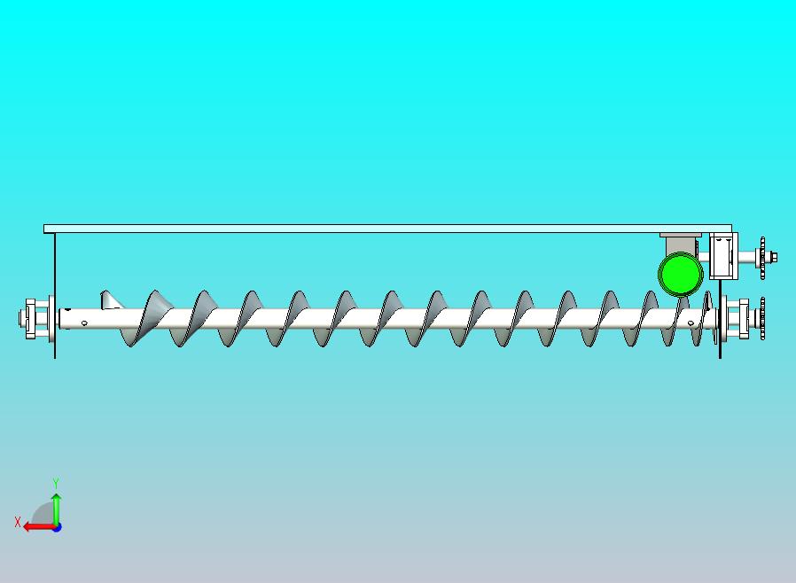 卧式螺旋搅拌轴设计