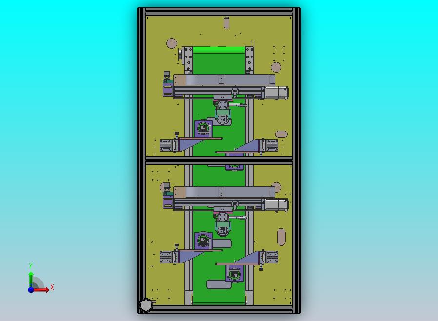 锂电池盒视觉检测设备，该图纸是专门检测锂电池的电池外壳