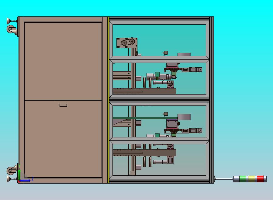 锂电池盒视觉检测设备，该图纸是专门检测锂电池的电池外壳