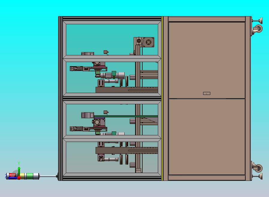 锂电池盒视觉检测设备，该图纸是专门检测锂电池的电池外壳