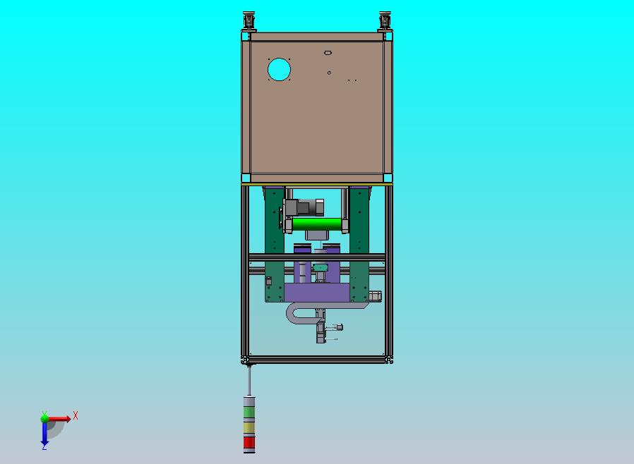 锂电池盒视觉检测设备，该图纸是专门检测锂电池的电池外壳