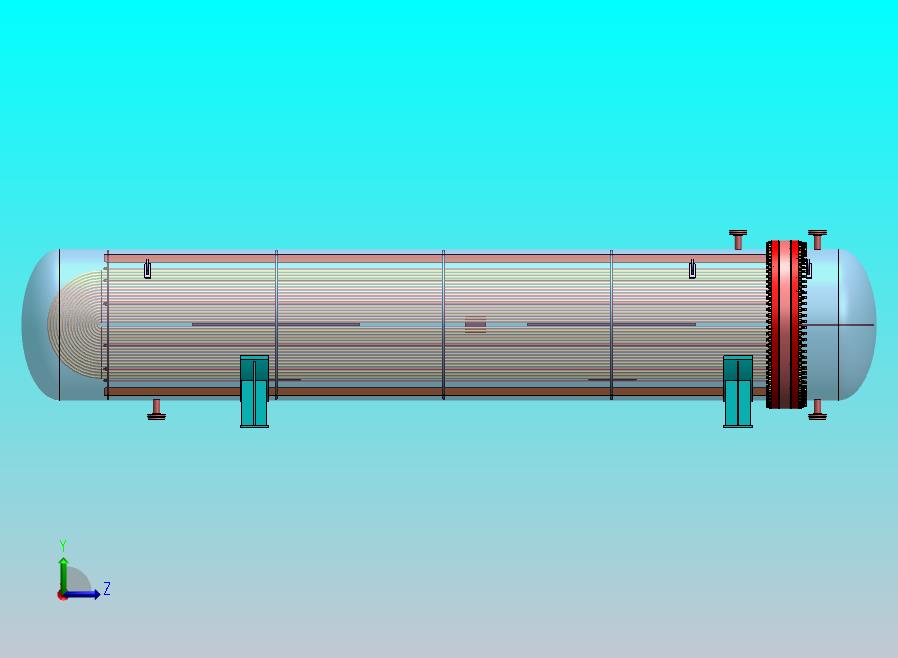 U型管式换热器模型