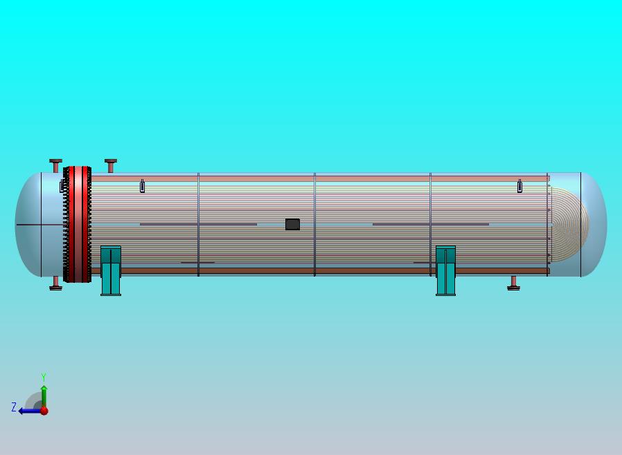 U型管式换热器模型