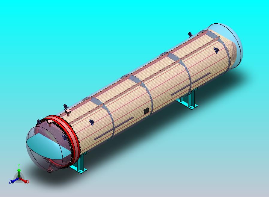U型管式换热器模型
