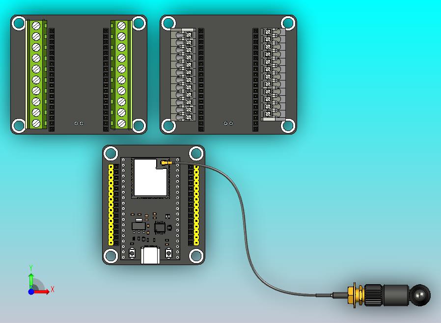 ESP32 DevKit 32U，带外部接口。。