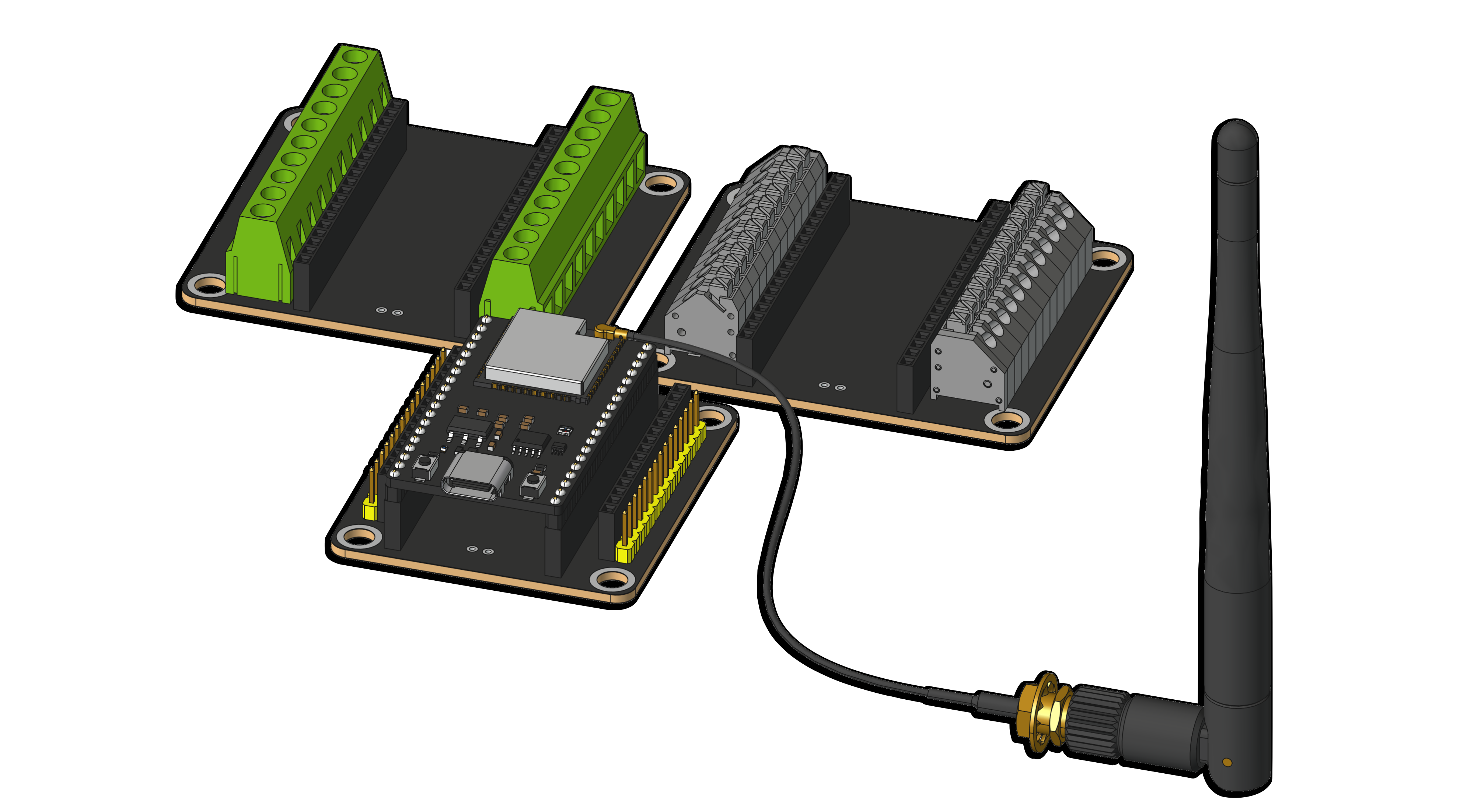 ESP32 DevKit 32U，带外部接口。。