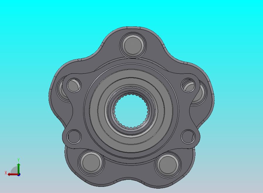 后轮毂 Nissan Skyline 32-3