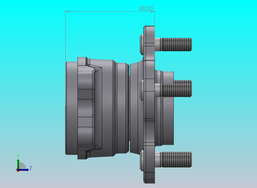 后轮毂 Nissan Skyline 32-3
