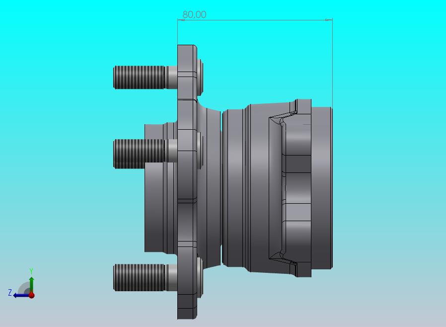 后轮毂 Nissan Skyline 32-3