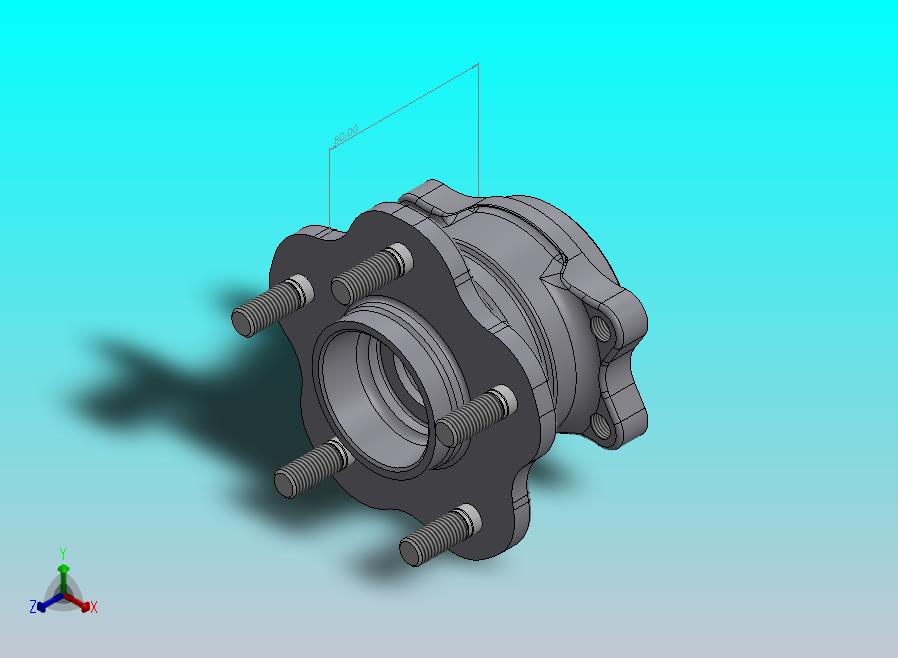 后轮毂 Nissan Skyline 32-3