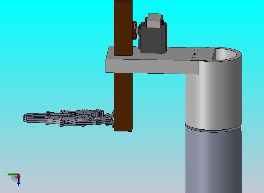 带夹具的 2DOF 机械臂