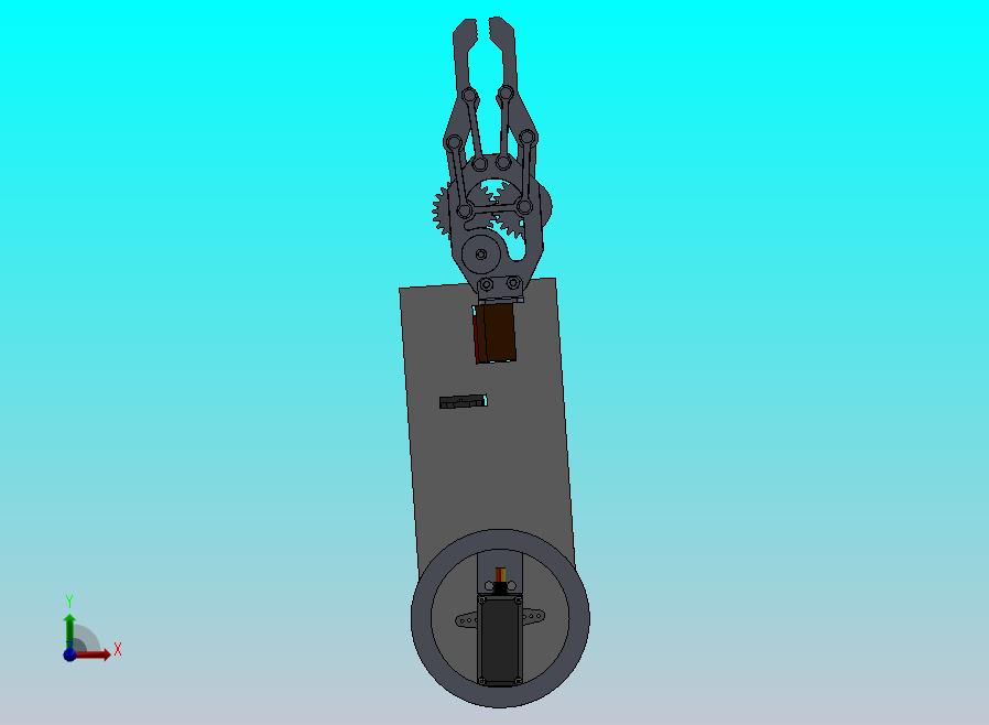 带夹具的 2DOF 机械臂