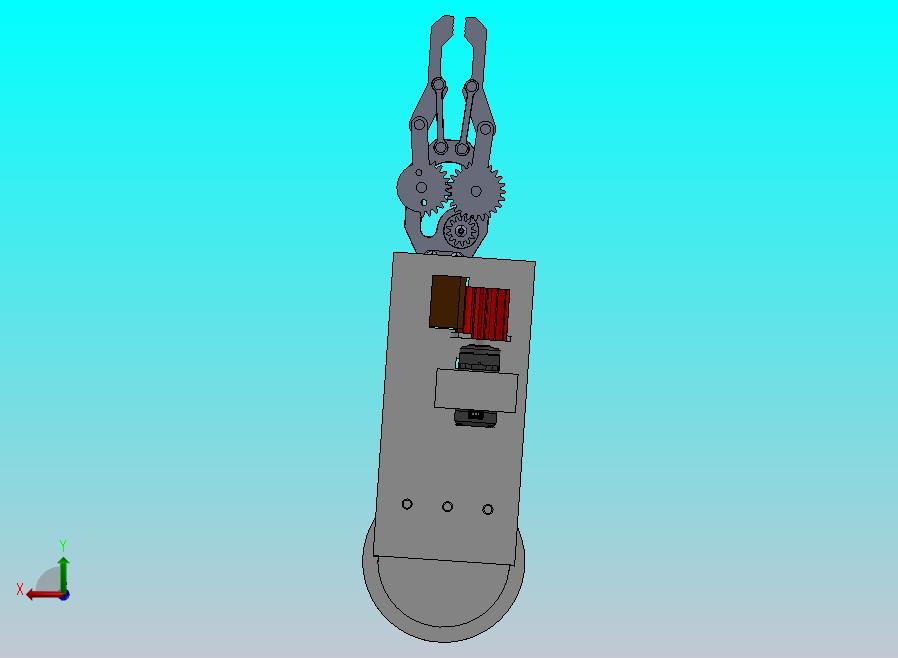带夹具的 2DOF 机械臂
