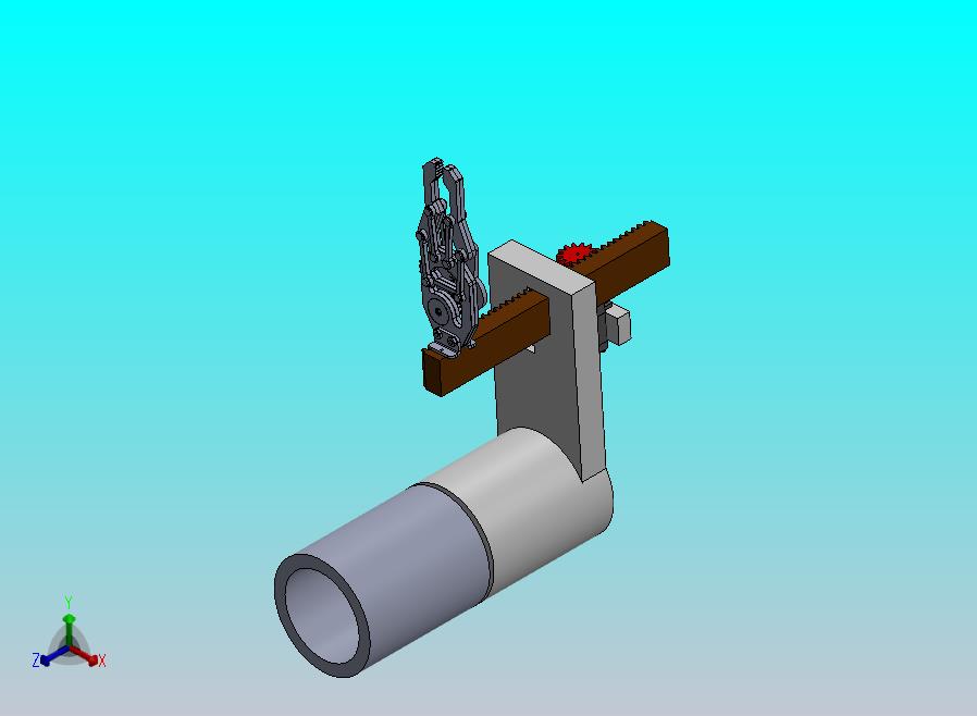 带夹具的 2DOF 机械臂