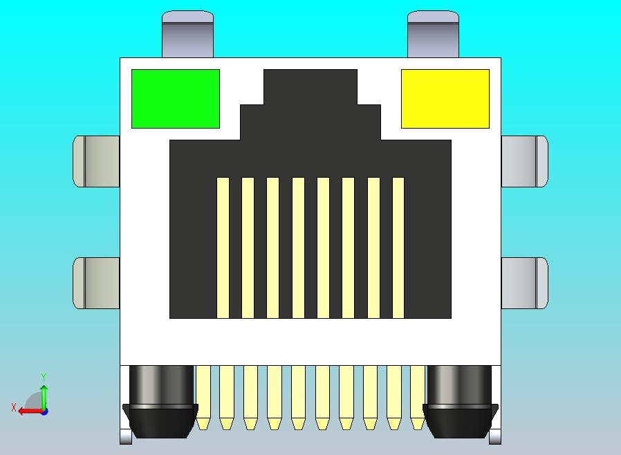 网线接头RJ45 L-KLS12-108-8P8C-1x1-2-Y_G-0-0