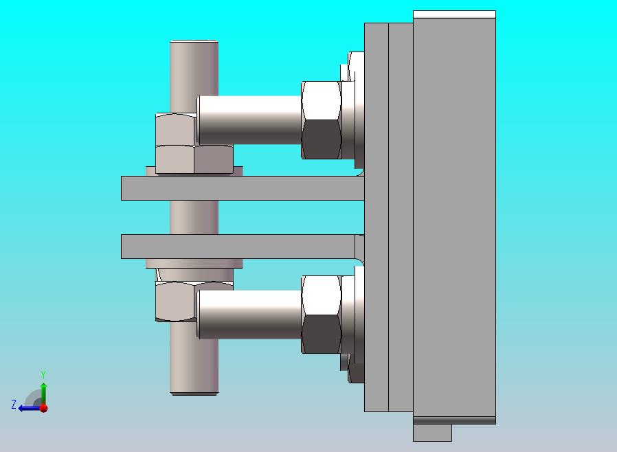 方管母线勾叉型熔断器底座